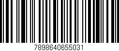 Código de barras (EAN, GTIN, SKU, ISBN): '7898640655031'