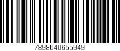 Código de barras (EAN, GTIN, SKU, ISBN): '7898640655949'