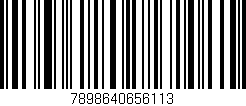 Código de barras (EAN, GTIN, SKU, ISBN): '7898640656113'