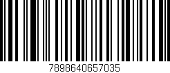 Código de barras (EAN, GTIN, SKU, ISBN): '7898640657035'
