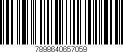 Código de barras (EAN, GTIN, SKU, ISBN): '7898640657059'