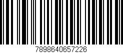 Código de barras (EAN, GTIN, SKU, ISBN): '7898640657226'