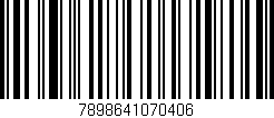 Código de barras (EAN, GTIN, SKU, ISBN): '7898641070406'