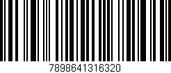 Código de barras (EAN, GTIN, SKU, ISBN): '7898641316320'