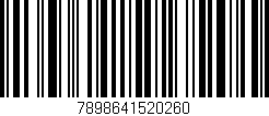 Código de barras (EAN, GTIN, SKU, ISBN): '7898641520260'