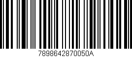 Código de barras (EAN, GTIN, SKU, ISBN): '7898642870050A'
