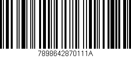 Código de barras (EAN, GTIN, SKU, ISBN): '7898642870111A'