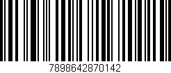 Código de barras (EAN, GTIN, SKU, ISBN): '7898642870142'