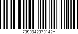 Código de barras (EAN, GTIN, SKU, ISBN): '7898642870142A'