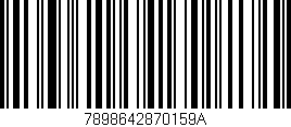 Código de barras (EAN, GTIN, SKU, ISBN): '7898642870159A'