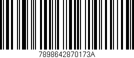 Código de barras (EAN, GTIN, SKU, ISBN): '7898642870173A'