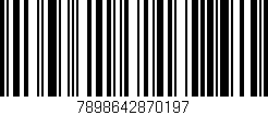 Código de barras (EAN, GTIN, SKU, ISBN): '7898642870197'