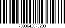 Código de barras (EAN, GTIN, SKU, ISBN): '7898642870203'