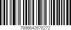 Código de barras (EAN, GTIN, SKU, ISBN): '7898642870272'