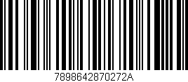 Código de barras (EAN, GTIN, SKU, ISBN): '7898642870272A'