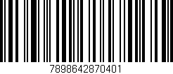 Código de barras (EAN, GTIN, SKU, ISBN): '7898642870401'