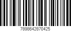 Código de barras (EAN, GTIN, SKU, ISBN): '7898642870425'