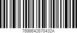 Código de barras (EAN, GTIN, SKU, ISBN): '7898642870432A'