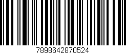 Código de barras (EAN, GTIN, SKU, ISBN): '7898642870524'