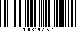 Código de barras (EAN, GTIN, SKU, ISBN): '7898642870531'