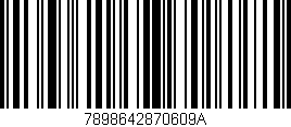 Código de barras (EAN, GTIN, SKU, ISBN): '7898642870609A'