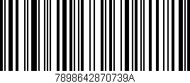 Código de barras (EAN, GTIN, SKU, ISBN): '7898642870739A'