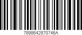 Código de barras (EAN, GTIN, SKU, ISBN): '7898642870746A'