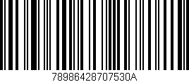 Código de barras (EAN, GTIN, SKU, ISBN): '78986428707530A'