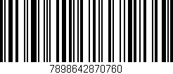 Código de barras (EAN, GTIN, SKU, ISBN): '7898642870760'