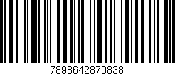 Código de barras (EAN, GTIN, SKU, ISBN): '7898642870838'