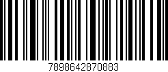 Código de barras (EAN, GTIN, SKU, ISBN): '7898642870883'