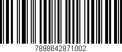Código de barras (EAN, GTIN, SKU, ISBN): '7898642871002'