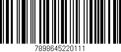 Código de barras (EAN, GTIN, SKU, ISBN): '7898645220111'
