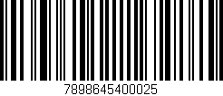 Código de barras (EAN, GTIN, SKU, ISBN): '7898645400025'