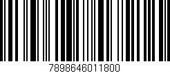 Código de barras (EAN, GTIN, SKU, ISBN): '7898646011800'