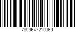 Código de barras (EAN, GTIN, SKU, ISBN): '7898647210363'