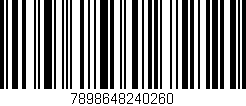 Código de barras (EAN, GTIN, SKU, ISBN): '7898648240260'
