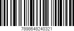 Código de barras (EAN, GTIN, SKU, ISBN): '7898648240321'