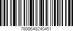 Código de barras (EAN, GTIN, SKU, ISBN): '7898648240451'