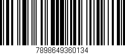 Código de barras (EAN, GTIN, SKU, ISBN): '7898649360134'