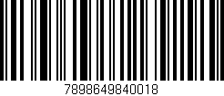 Código de barras (EAN, GTIN, SKU, ISBN): '7898649840018'