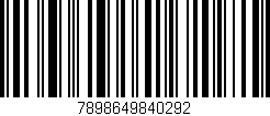 Código de barras (EAN, GTIN, SKU, ISBN): '7898649840292'