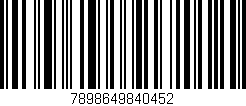 Código de barras (EAN, GTIN, SKU, ISBN): '7898649840452'