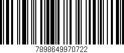 Código de barras (EAN, GTIN, SKU, ISBN): '7898649970722'