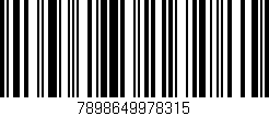 Código de barras (EAN, GTIN, SKU, ISBN): '7898649978315'