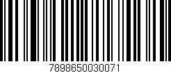 Código de barras (EAN, GTIN, SKU, ISBN): '7898650030071'