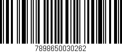 Código de barras (EAN, GTIN, SKU, ISBN): '7898650030262'