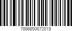 Código de barras (EAN, GTIN, SKU, ISBN): '7898650072019'
