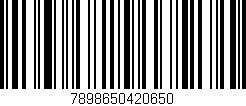 Código de barras (EAN, GTIN, SKU, ISBN): '7898650420650'