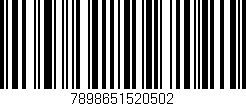 Código de barras (EAN, GTIN, SKU, ISBN): '7898651520502'